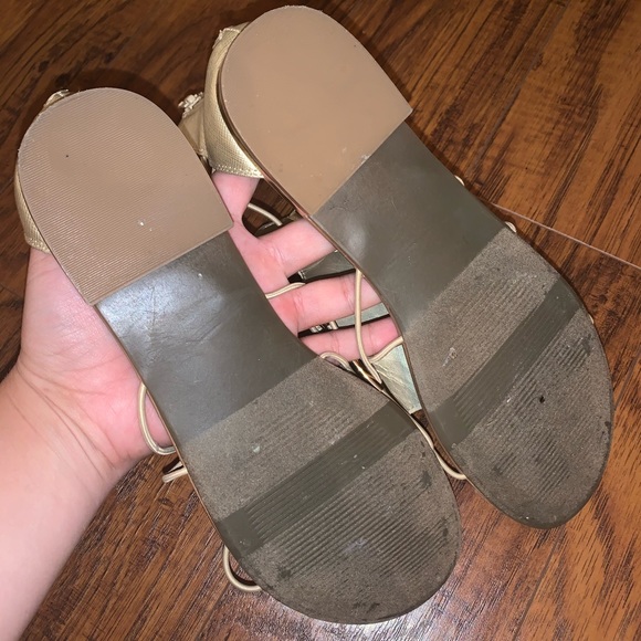 Apt. 9 Gold Gladiator Sandals - Picture 4 of 7